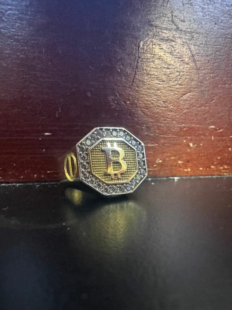 BITCOIN RINGS Style #12 | For Men. Any Size