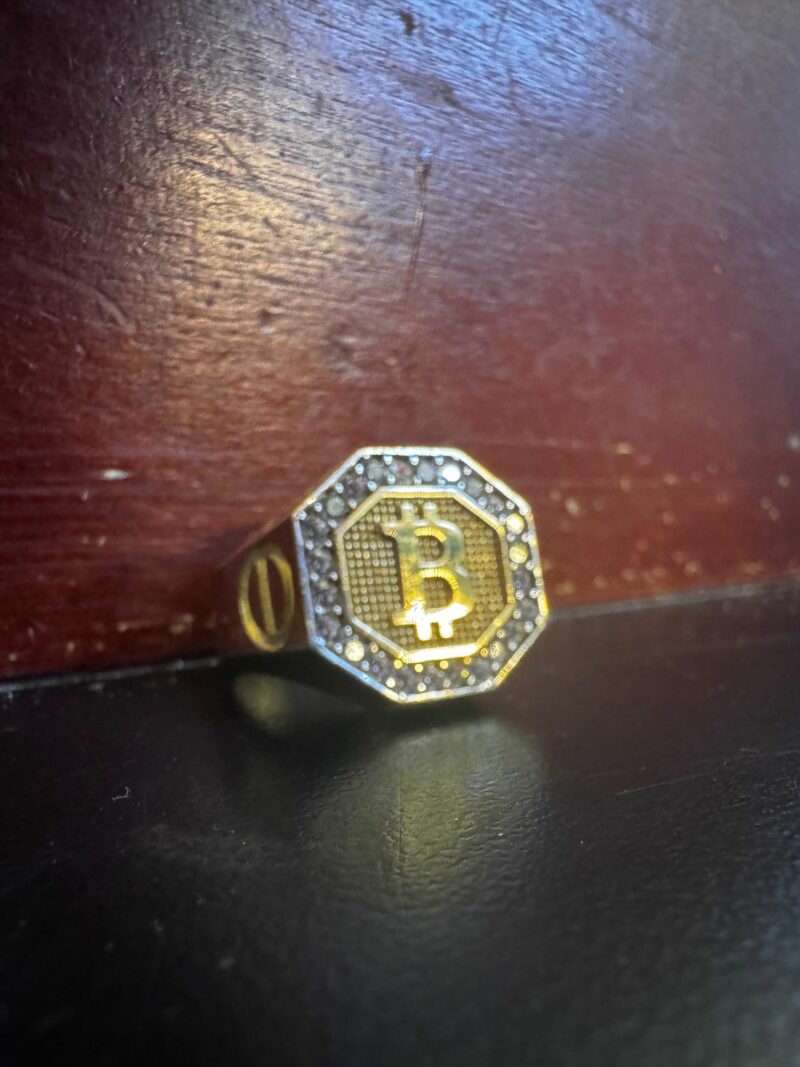 BITCOIN RINGS Style #12 | For Men. Any Size - Image 3