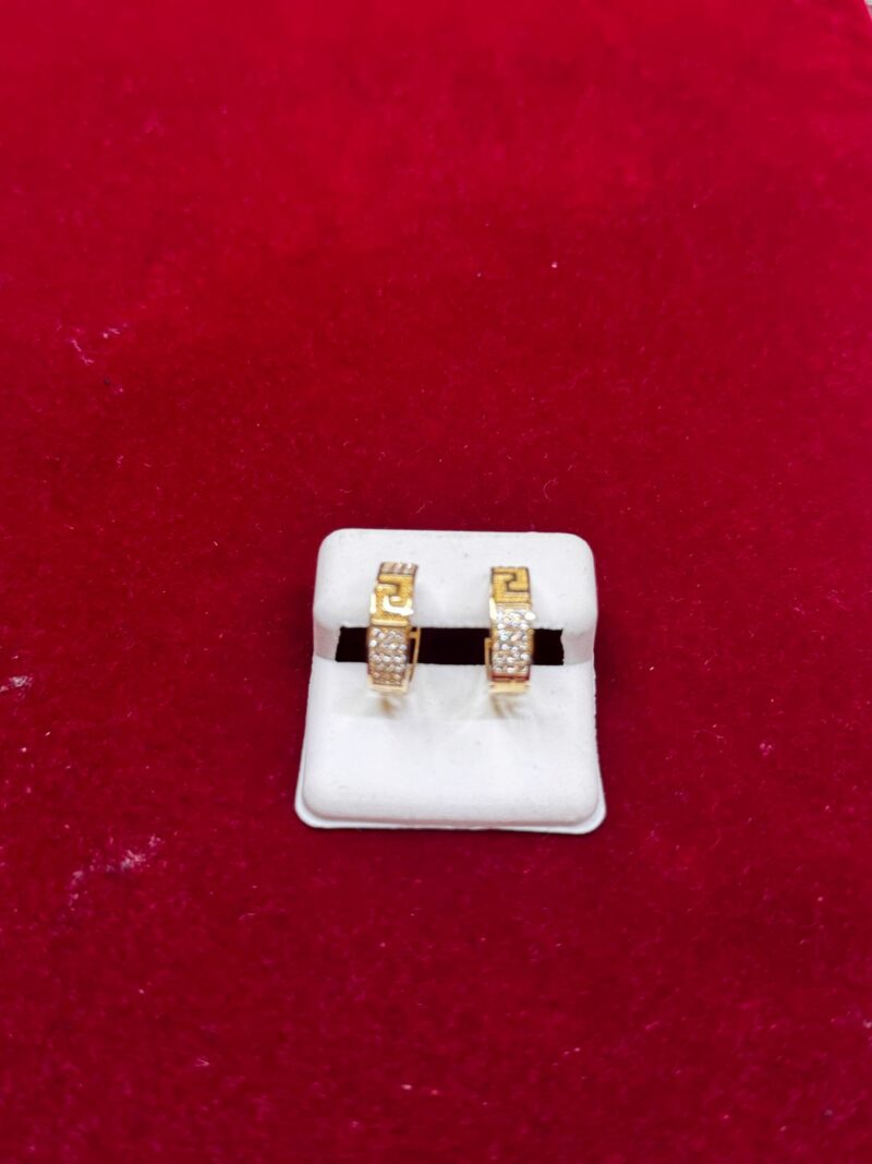 Gold-Diamond Earring Style #2 | For Women. Any Size